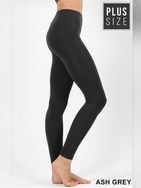 Seamless Stretch Leggings | High Waist Non-See Through | Lounge Casual | S/M–3X